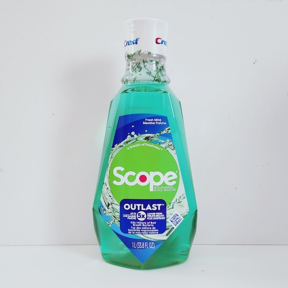⭐4/$15 Crest Scope Outlast Mouthwash Mint - Picture 1 of 7